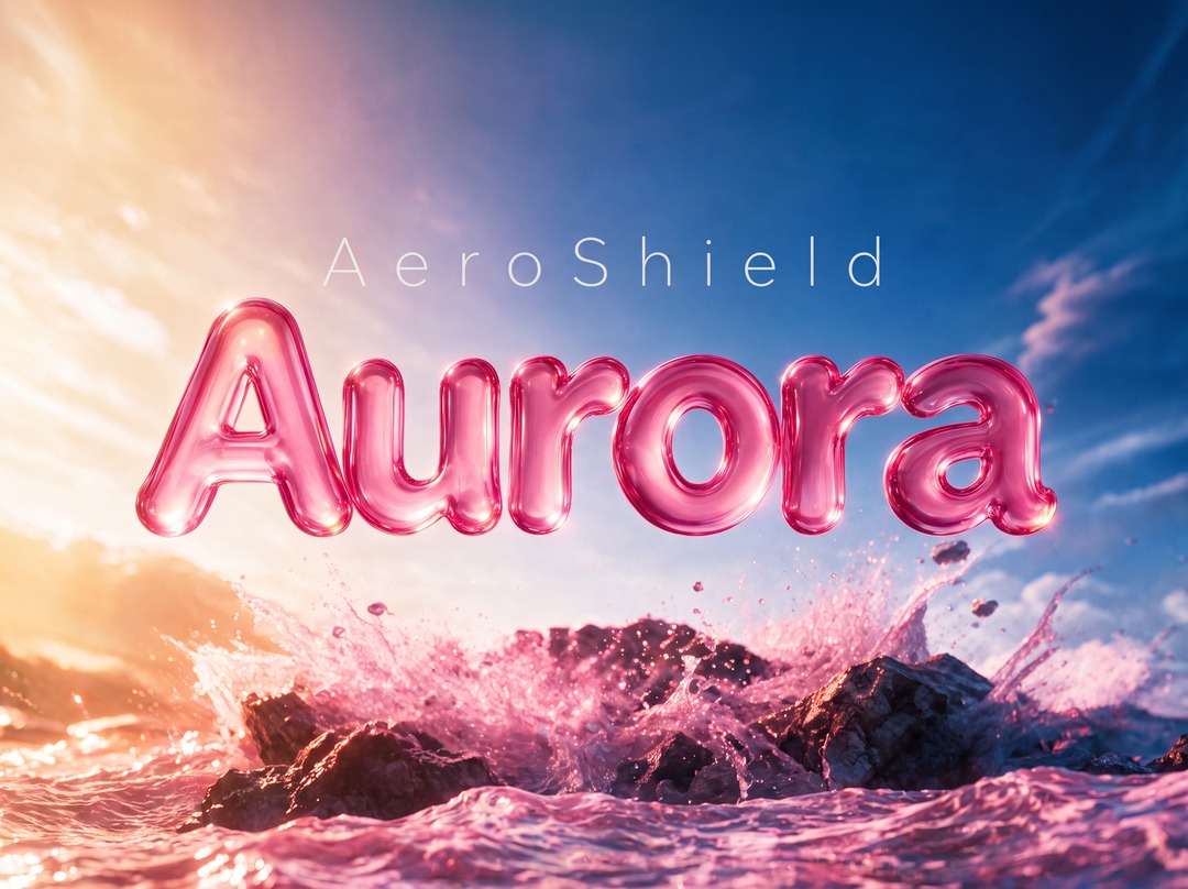 AeroShield Aurora, capa antichoque com airbag para iPhone 18 Pro e 17 Pro, na cor Rosa