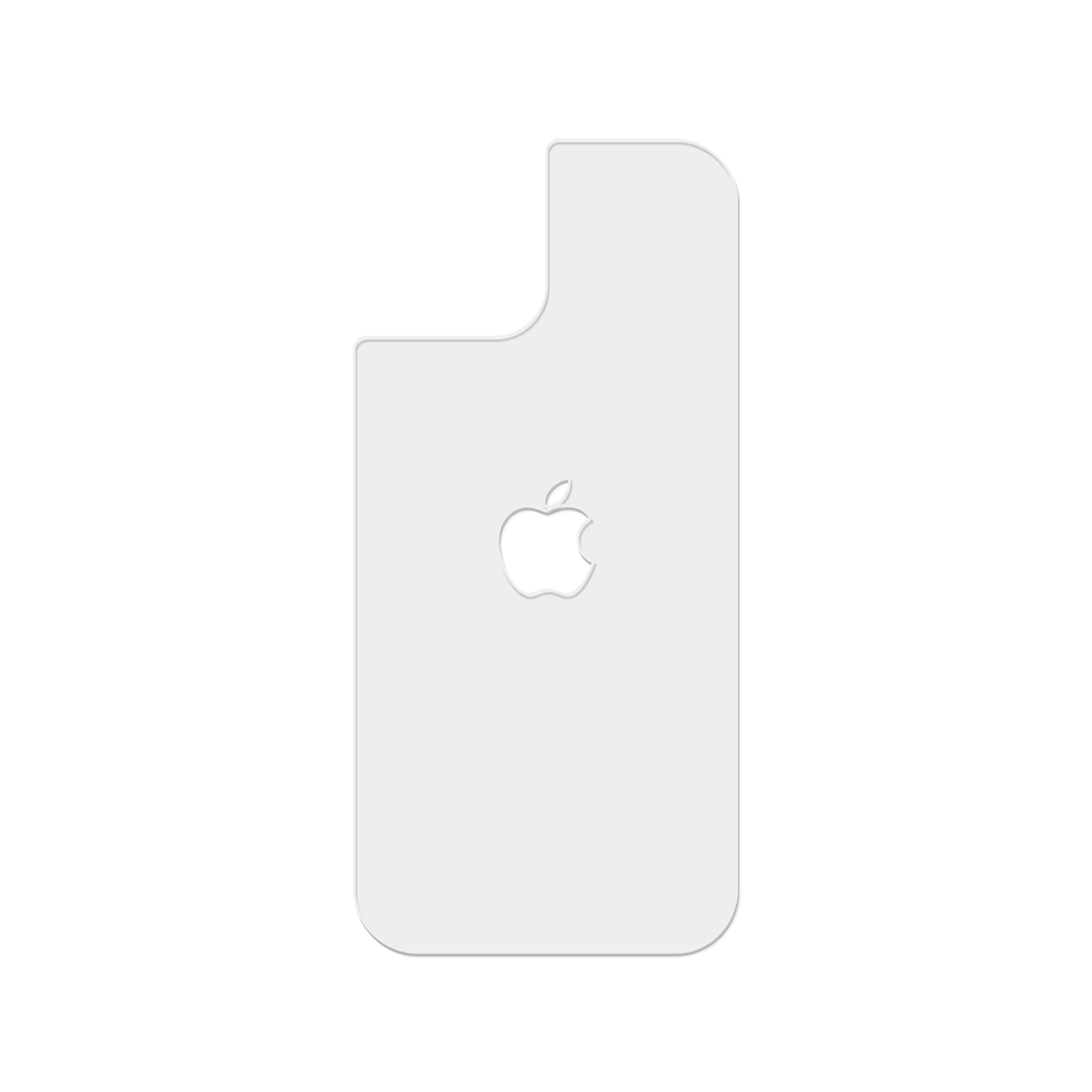 Pel&iacute;cula traseira TPH fosca com recorte no logo para iPhone 15