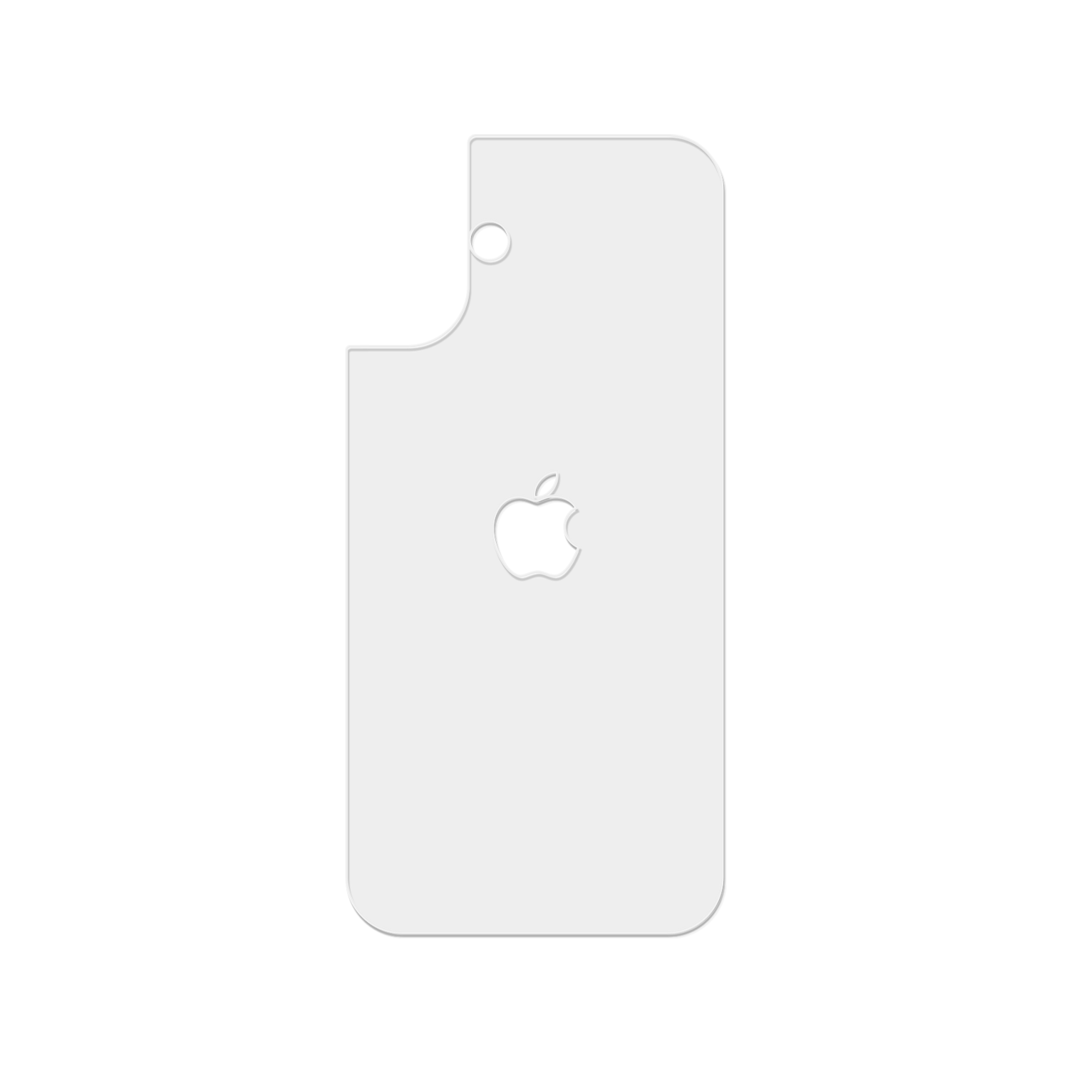 Pel&iacute;cula traseira TPH fosca com recorte no logo para iPhone 16 Plus