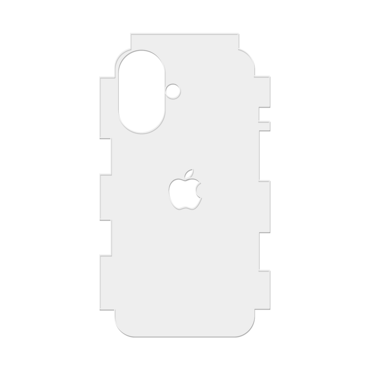 Película traseira 360° TPH fosca para iPhone 16 Plus