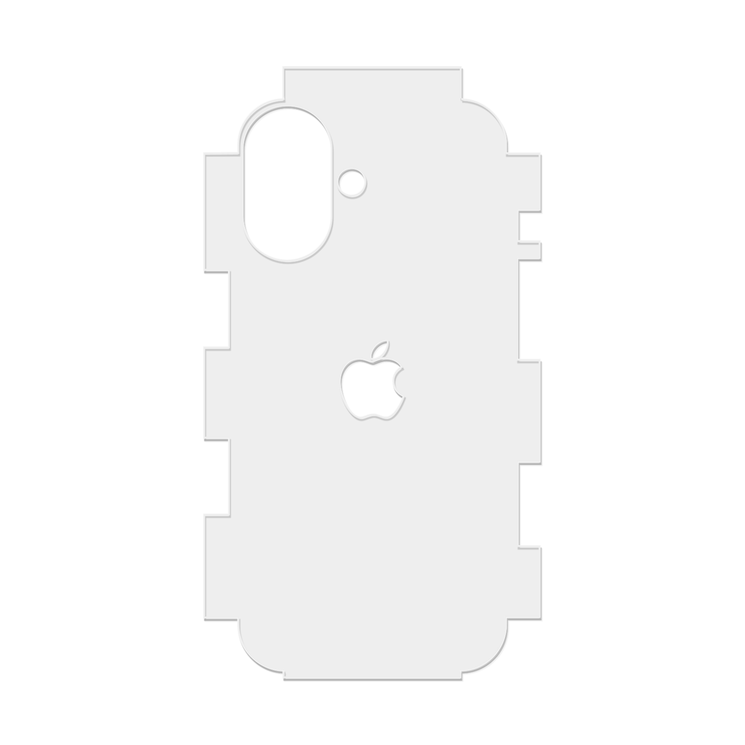 Pel&iacute;cula traseira 360&deg; TPH fosca para iPhone 17