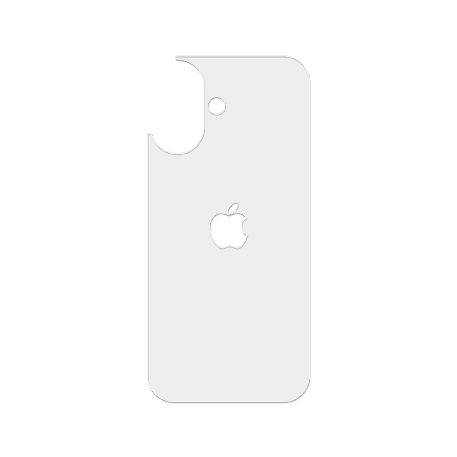 Pel&iacute;cula traseira TPH fosca com recorte no logo para iPhone 17