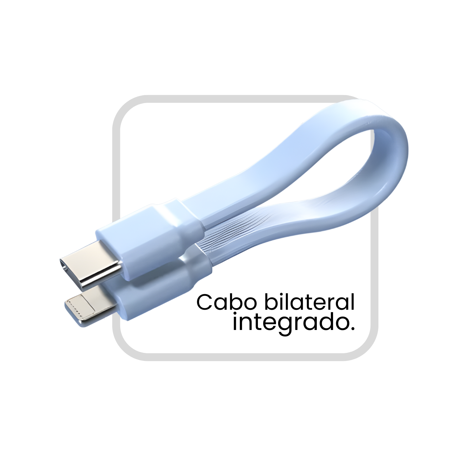 Cabo bilateral Lightning USB-C integrado