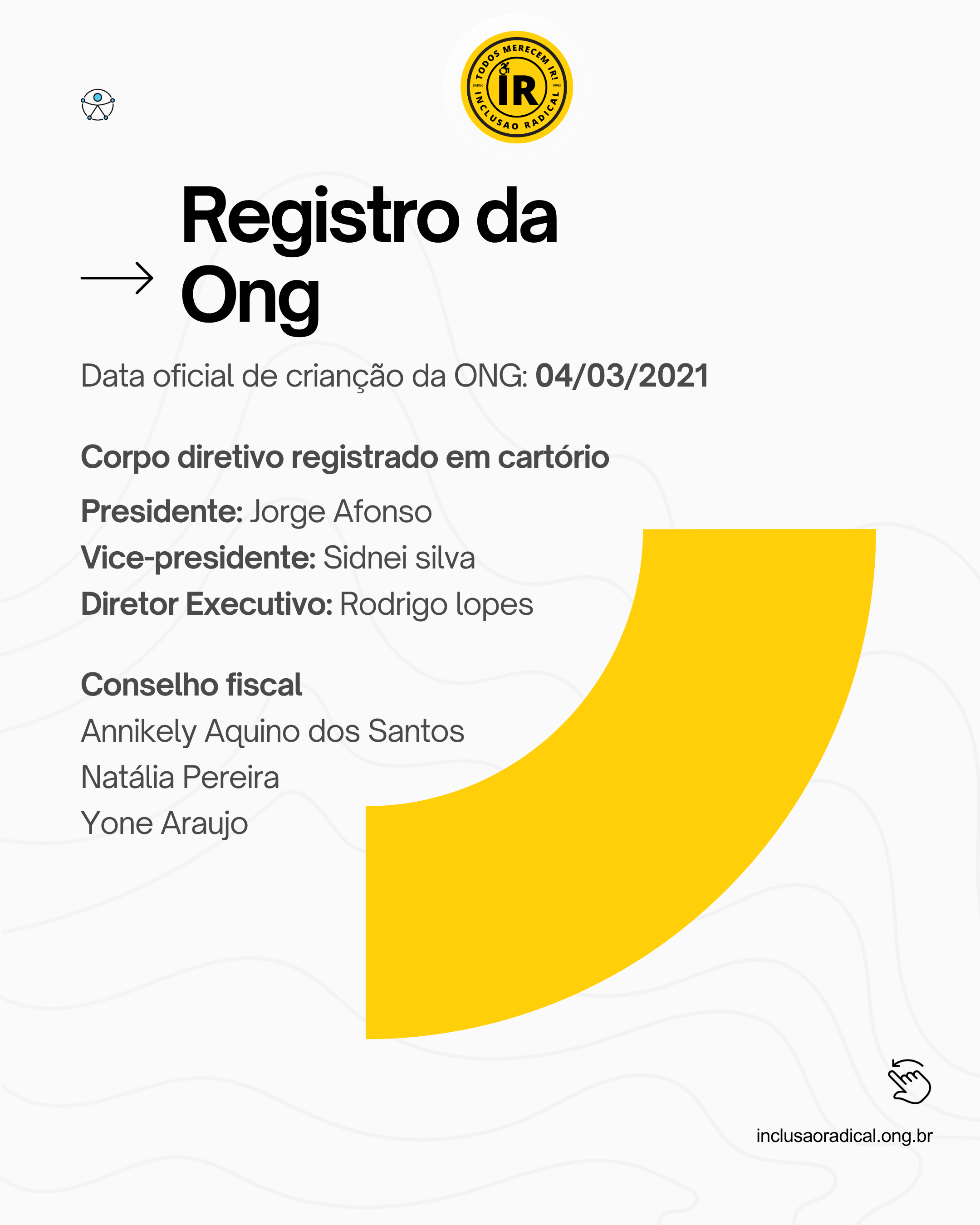 Registro da Ong