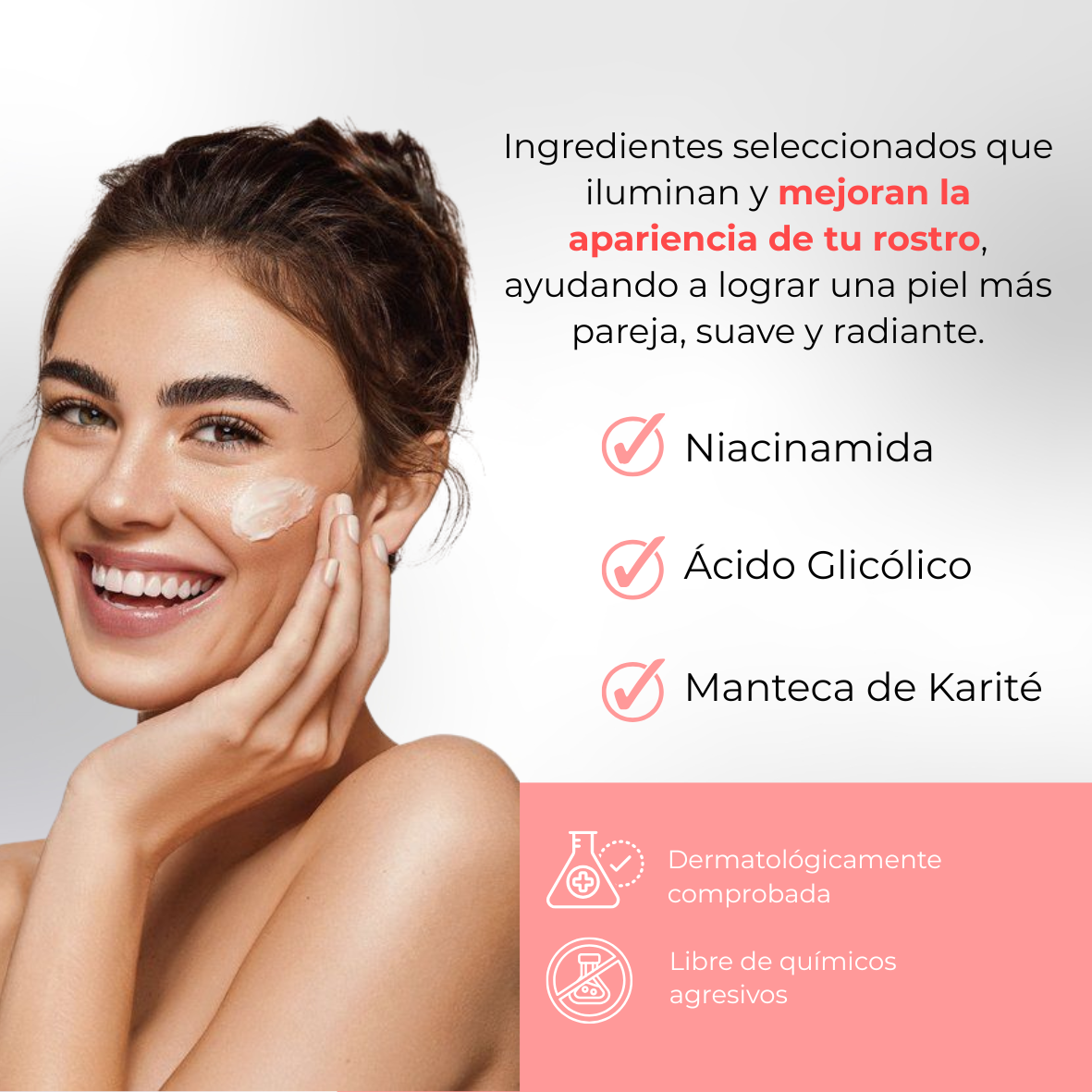 GLOVIA ingredientes seleccionados