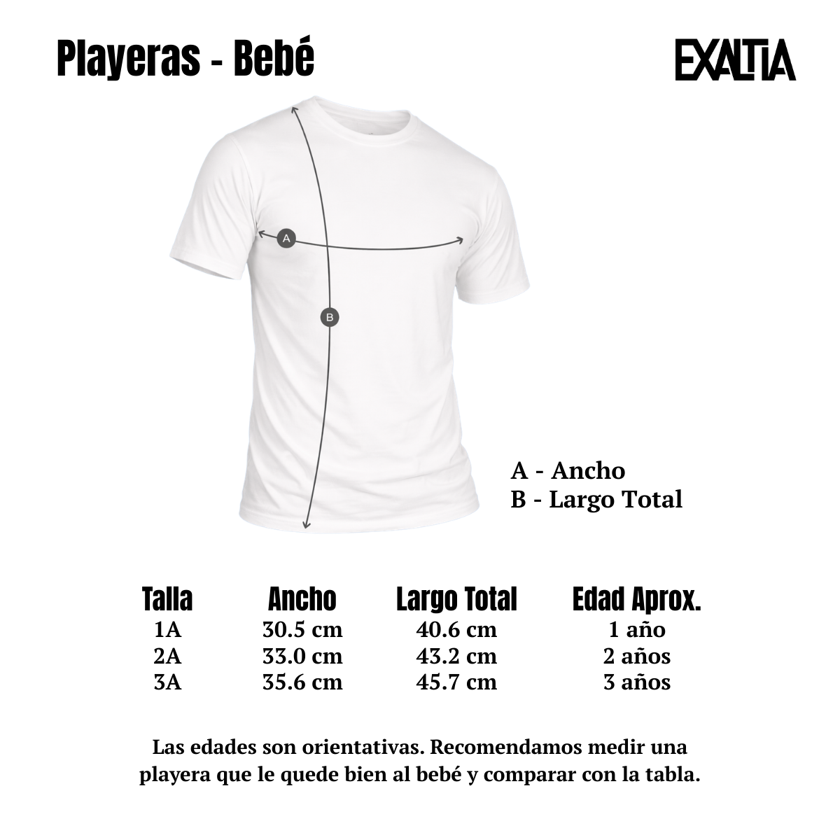 Guía de Tallas - Bebé