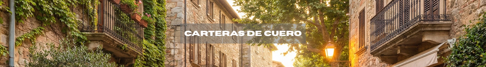 Banner de la categoría Carteras de cuero
