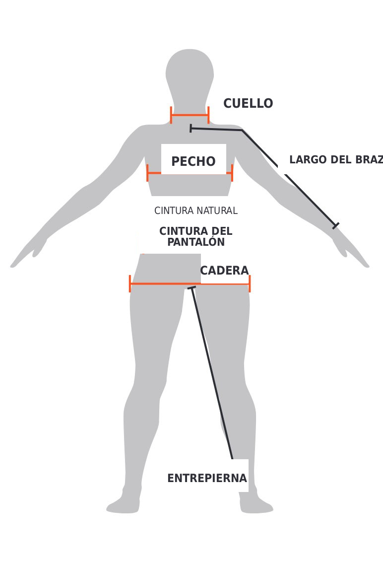 Guía visual de medidas en español