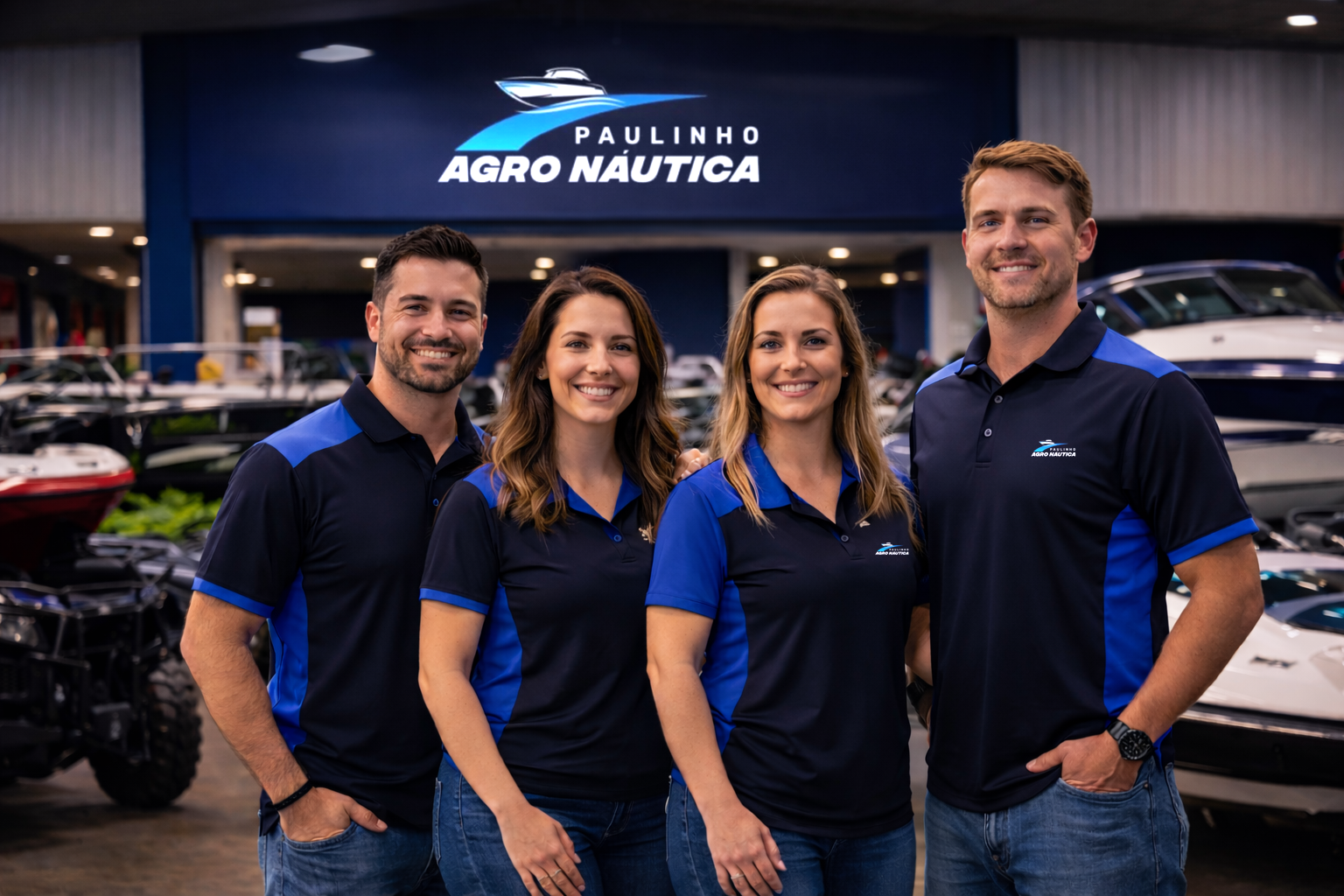 Atendimento na loja Paulinho Agro Náutica