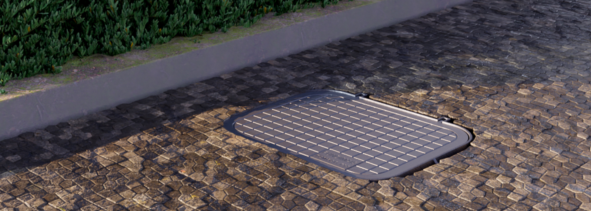 Tampa em Alum&iacute;nio Fundido T33 Simples