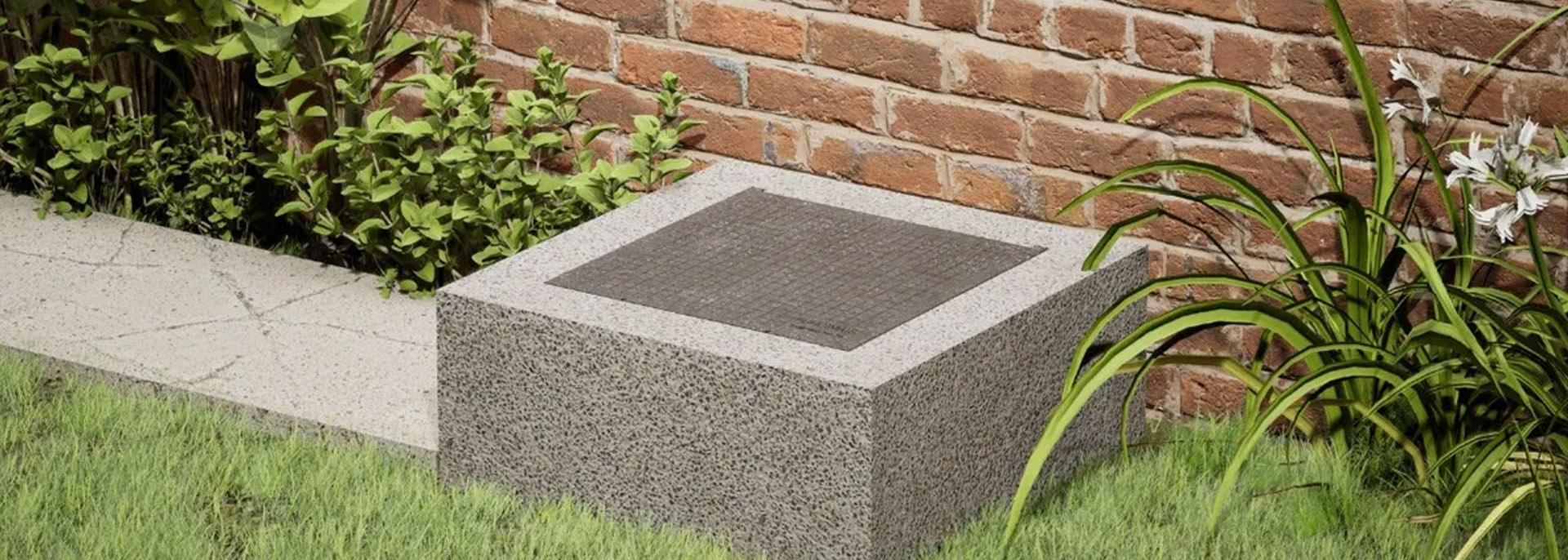 Tampa em Alum&iacute;nio Fundido Articulado Comum