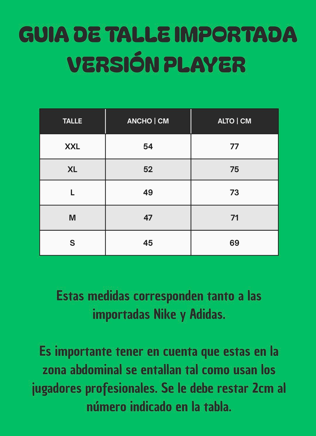 Guía de talles