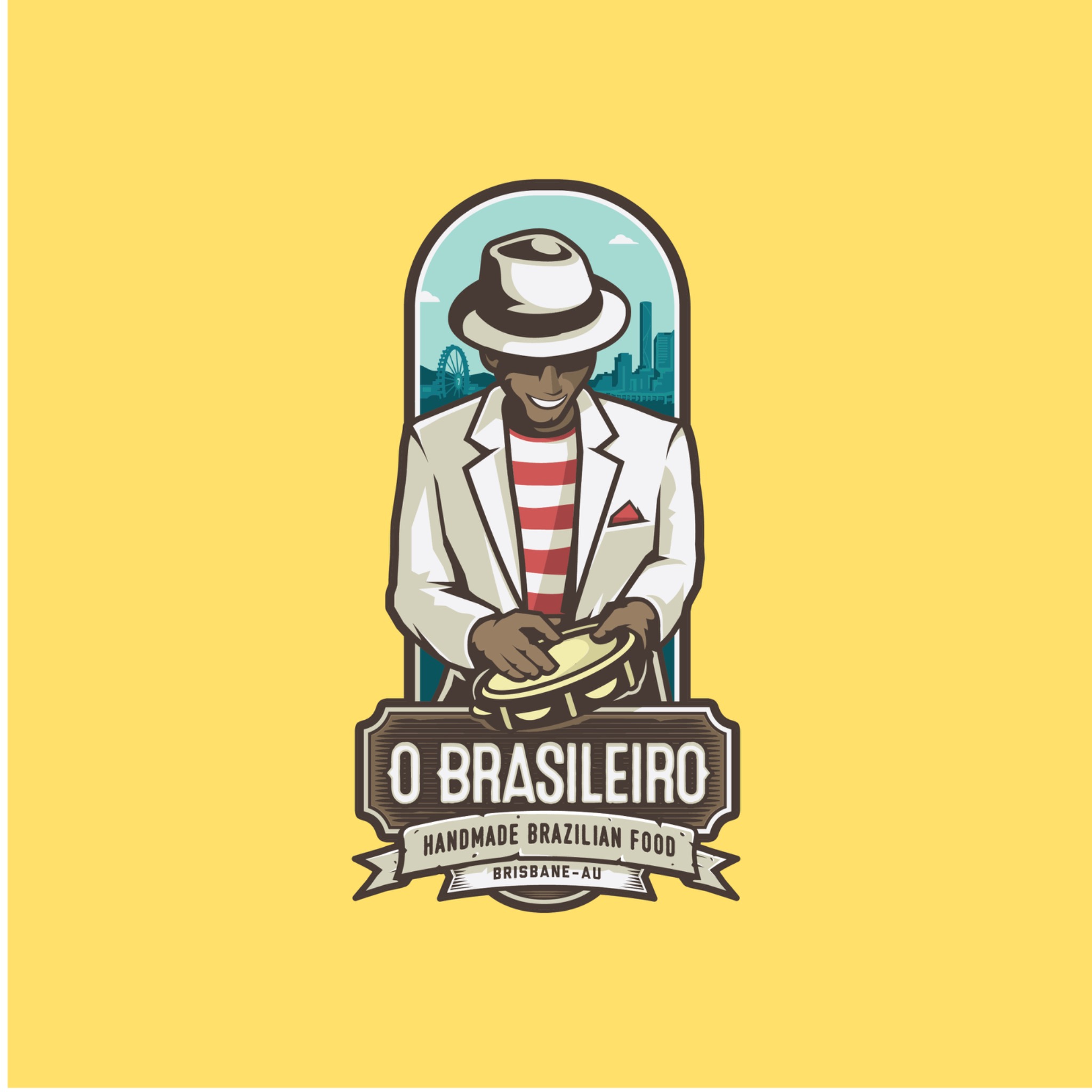 Logo original do restaurante O Brasileiro