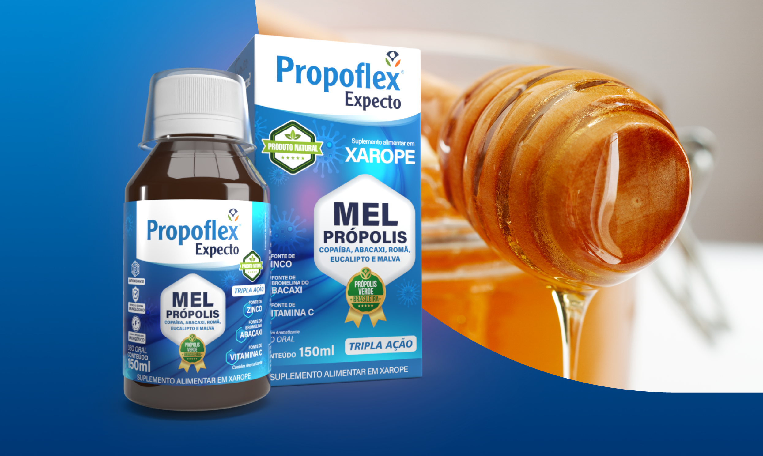 Mel e Extrato de Pr&oacute;polis