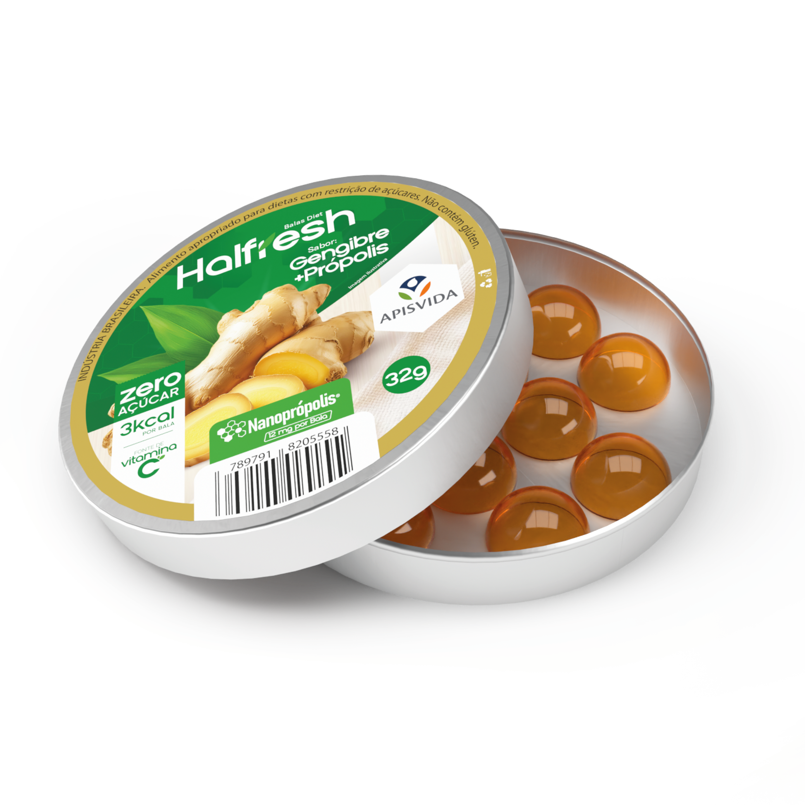 Bala Hallfresh Gengibre