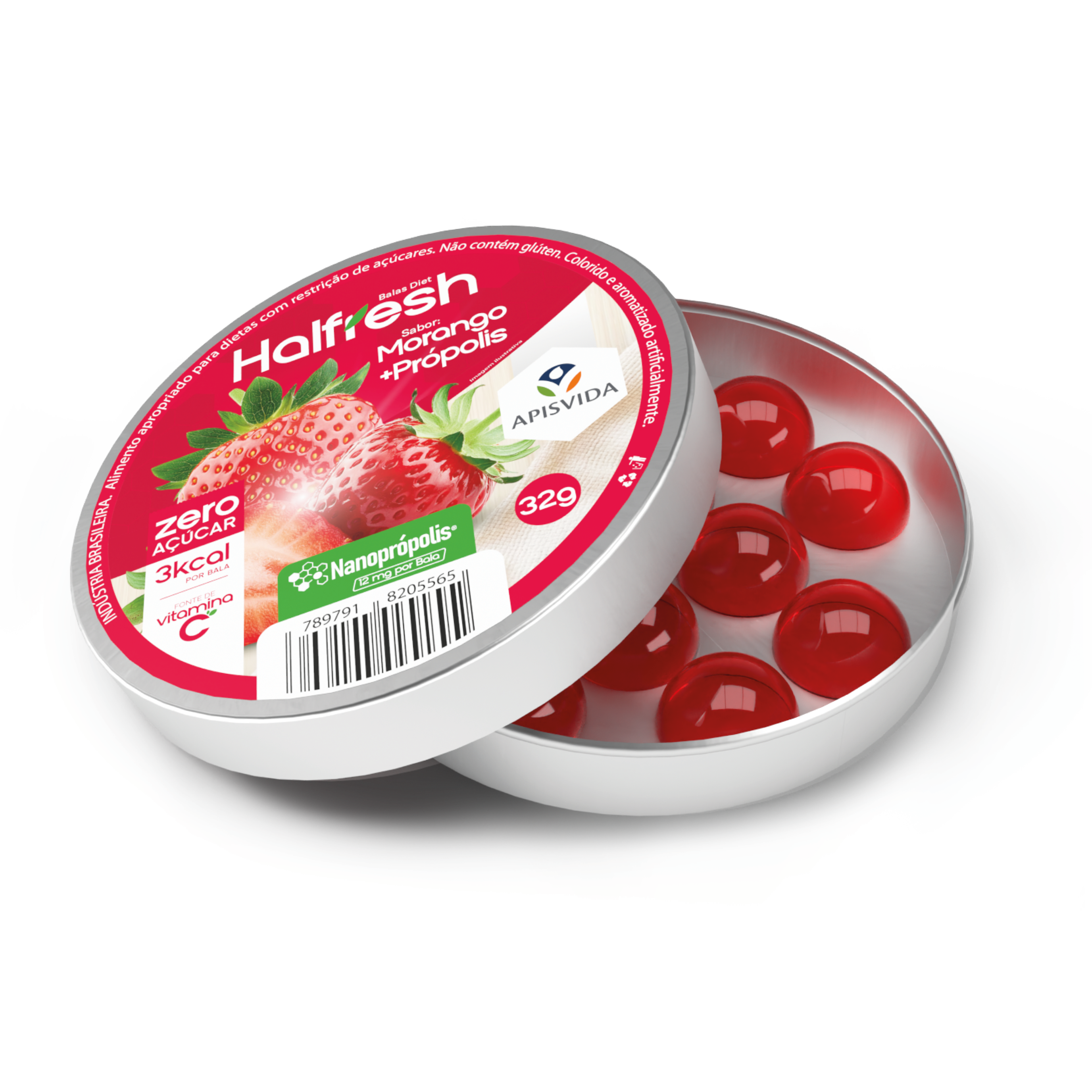 Bala Hallfresh Morango