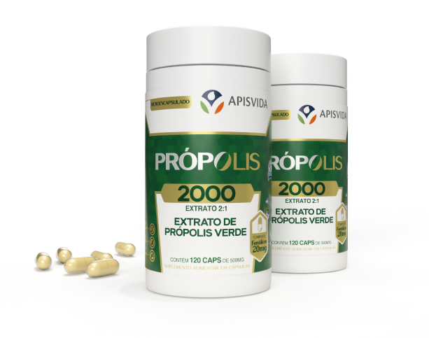 Frasco Pr&oacute;polis 2000 Apisvida