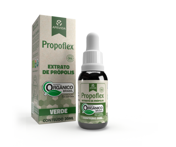 Extrato de Pr&oacute;polis Verde Org&acirc;nico Propoflex 30ml