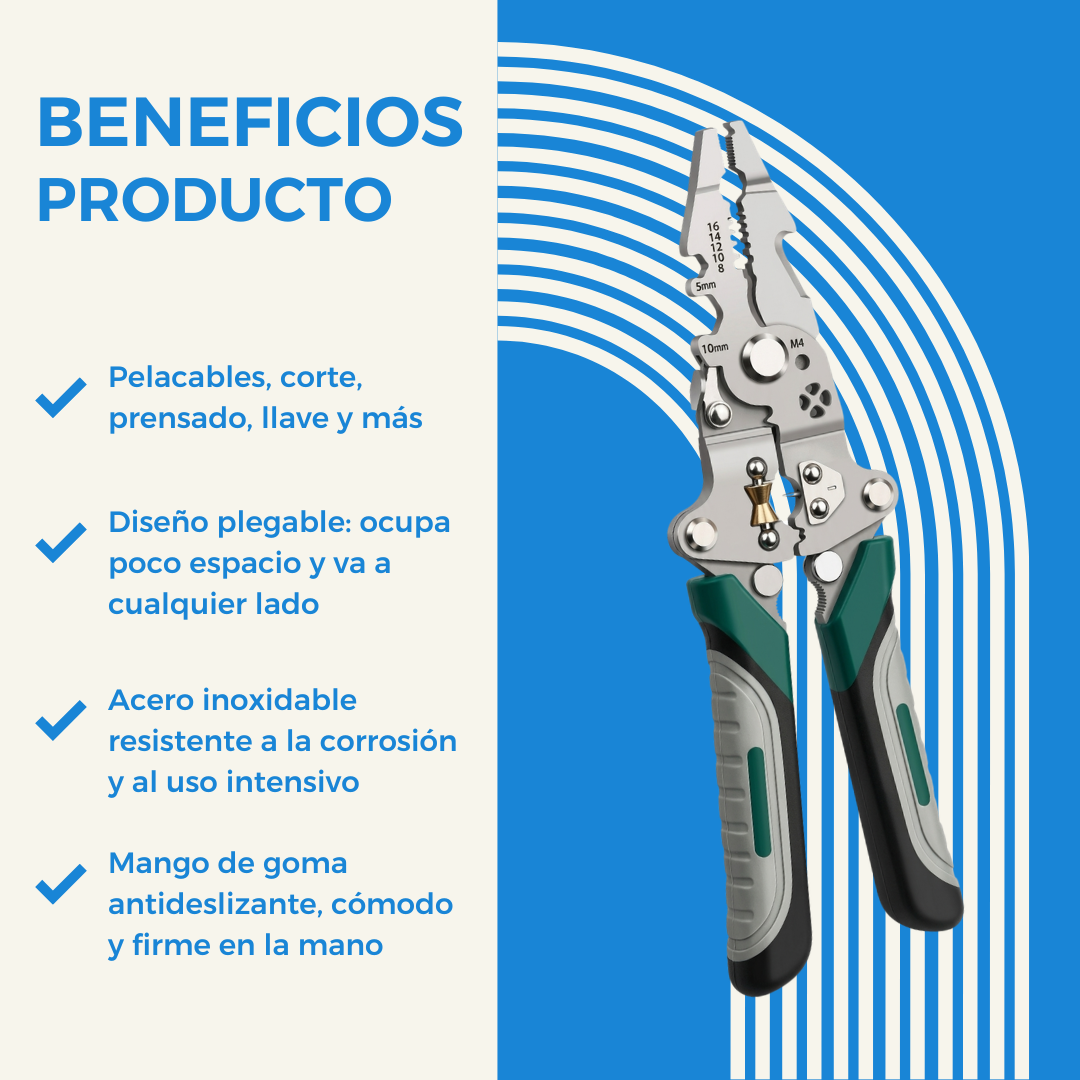 Beneficios de la pinza pelacables multifunci&oacute;n GV Nexus