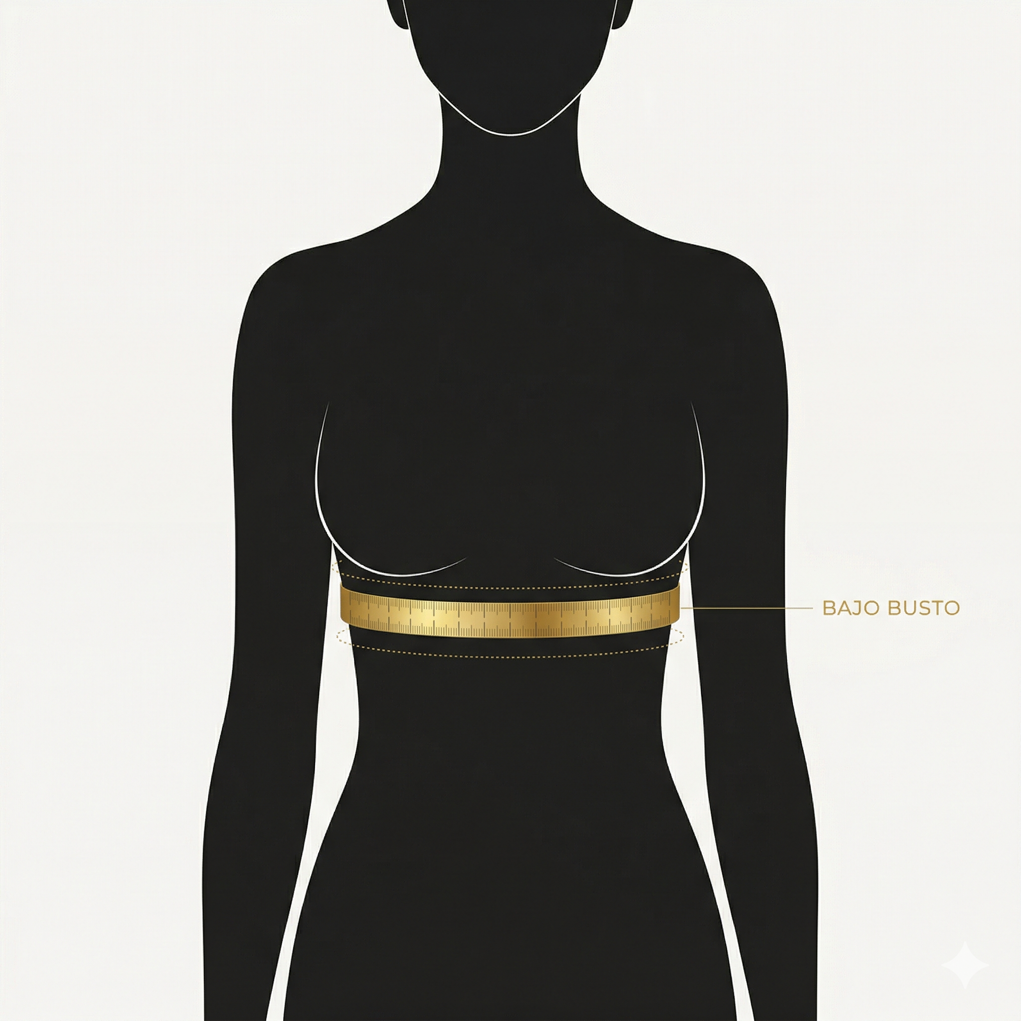 Cómo medir el bajo busto