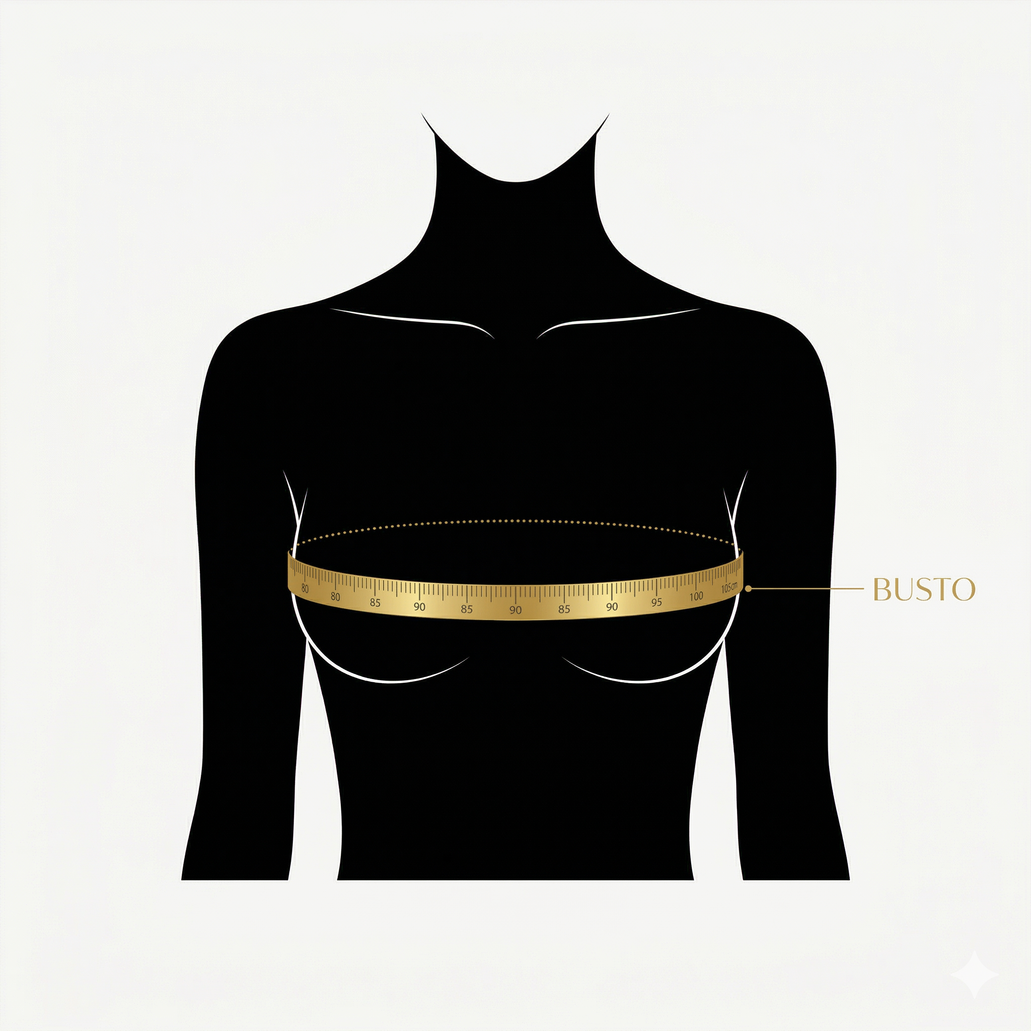 Cómo medir el busto