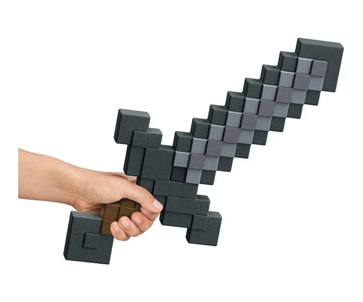 Espada Minecraft en acción