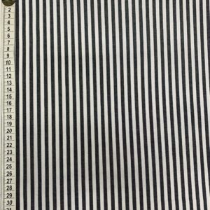 Listrado Fio Tinto Preto