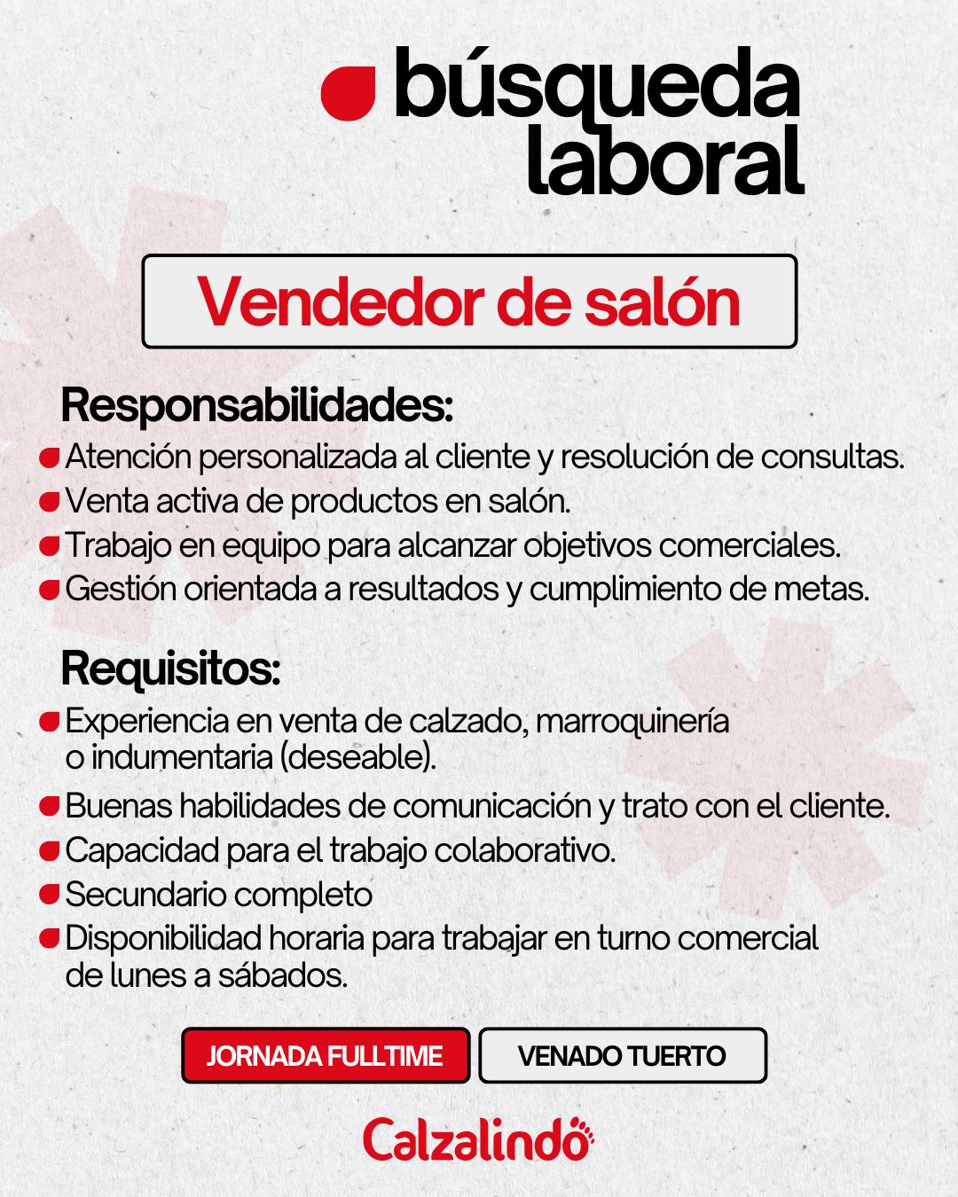 Trabajá con nosotros