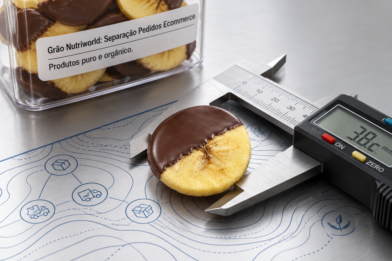 Banana Liofilizada Drageada com Chocolate ao Leite (Sem Adi&ccedil;&atilde;o de A&ccedil;&uacute;car) Premium 100g