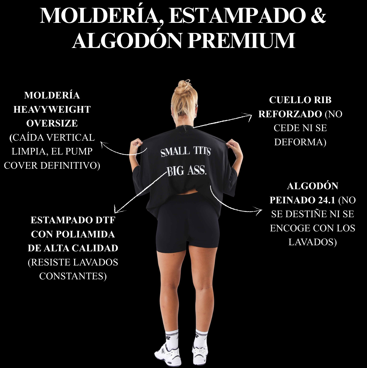 Molder&iacute;a, estampado y algod&oacute;n premium - Small Tits Big Ass