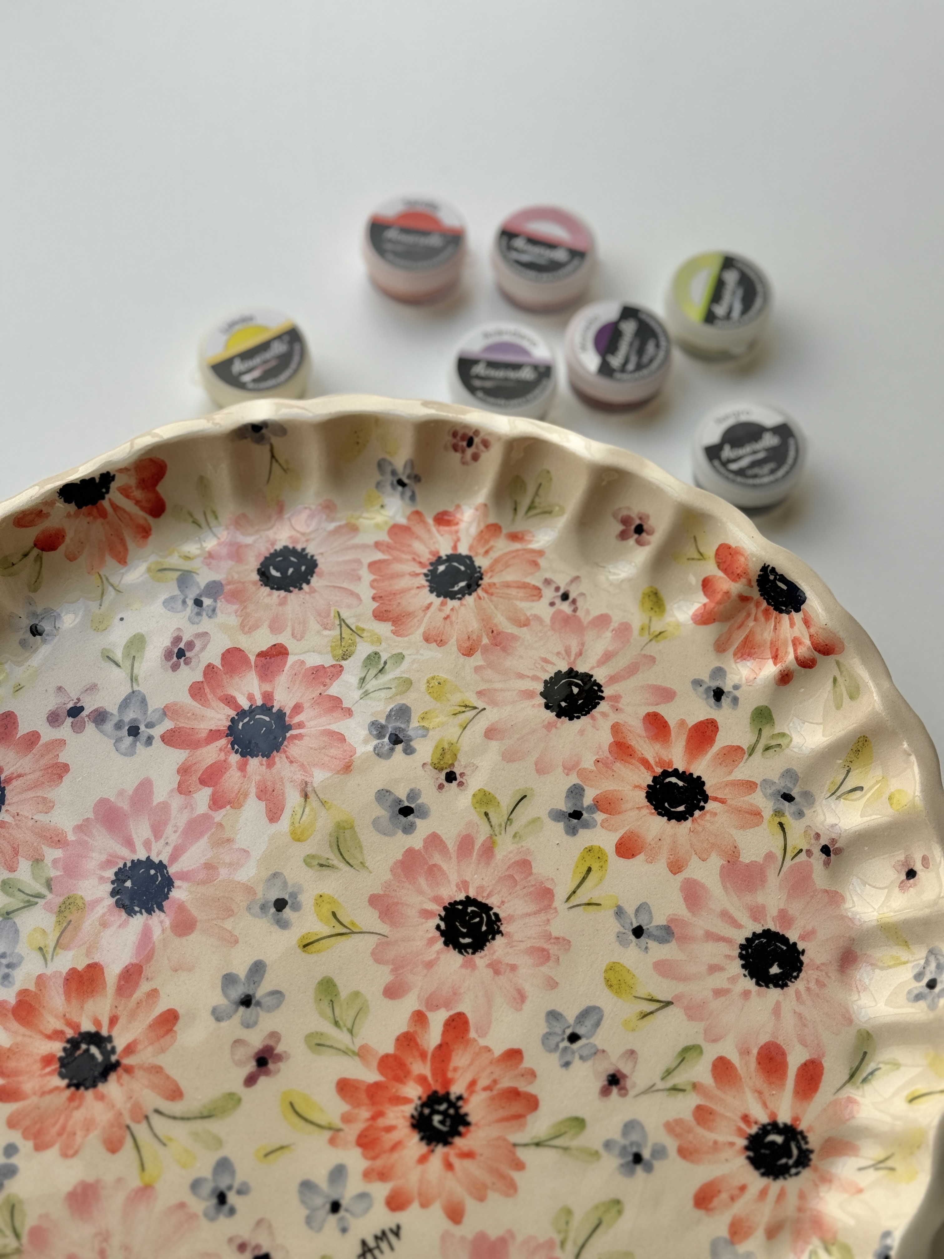 pintura sobre ceramica