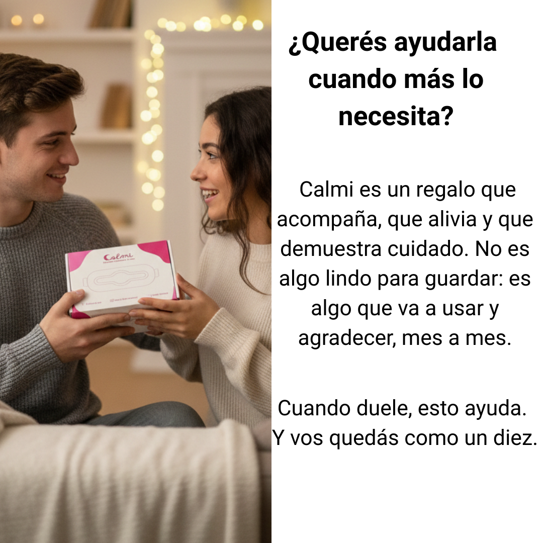 Calmi Masajeador Menstrual | Calor 65° y Vibración