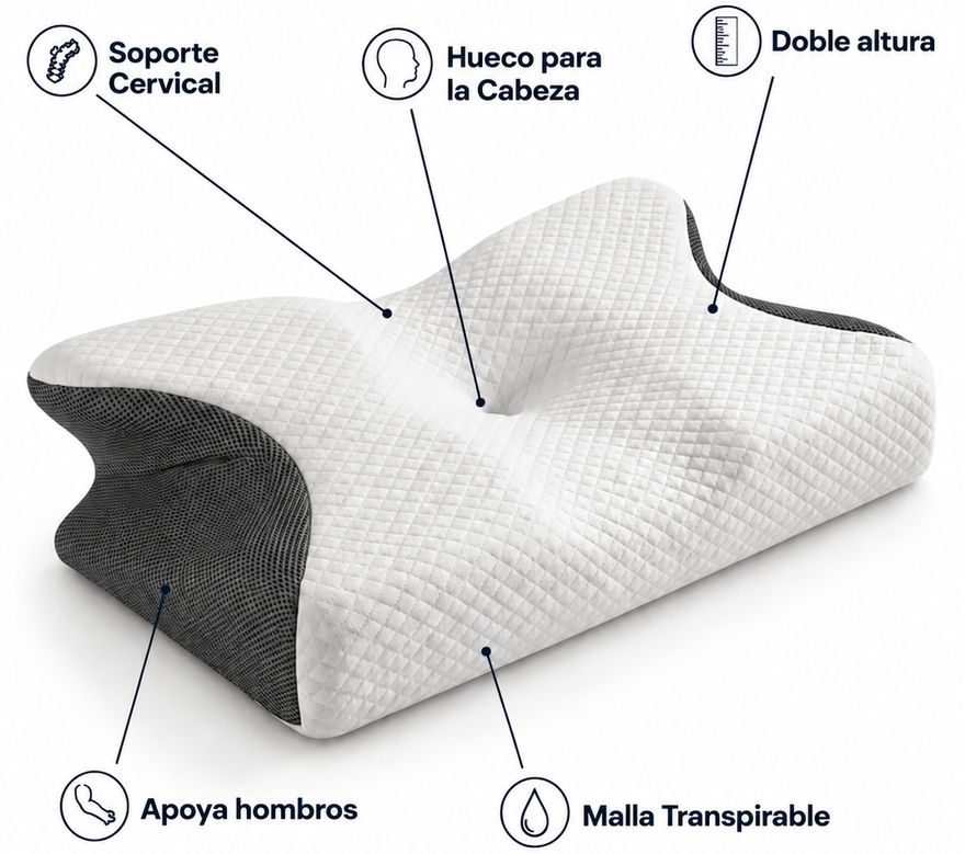 Almohada CerviCura Pro por dentro