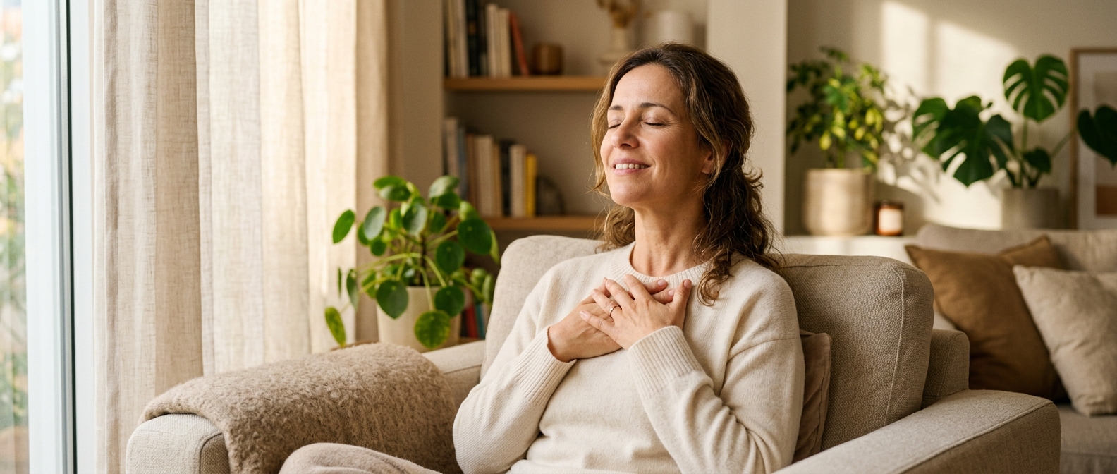 Imagem emocional sobre bem-estar respiratório