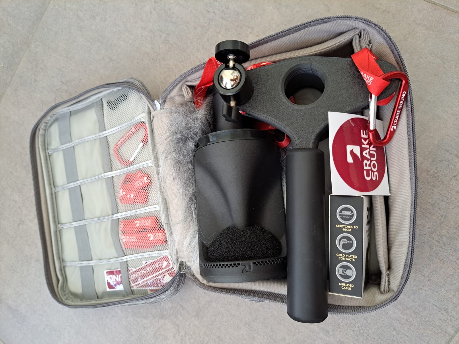 BOLSO KIT MICRÓFONO PARABÓLICO