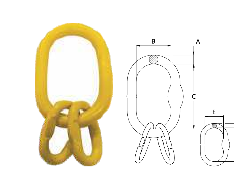 8-ASS-CO Anel c/ 2 Sub-elos