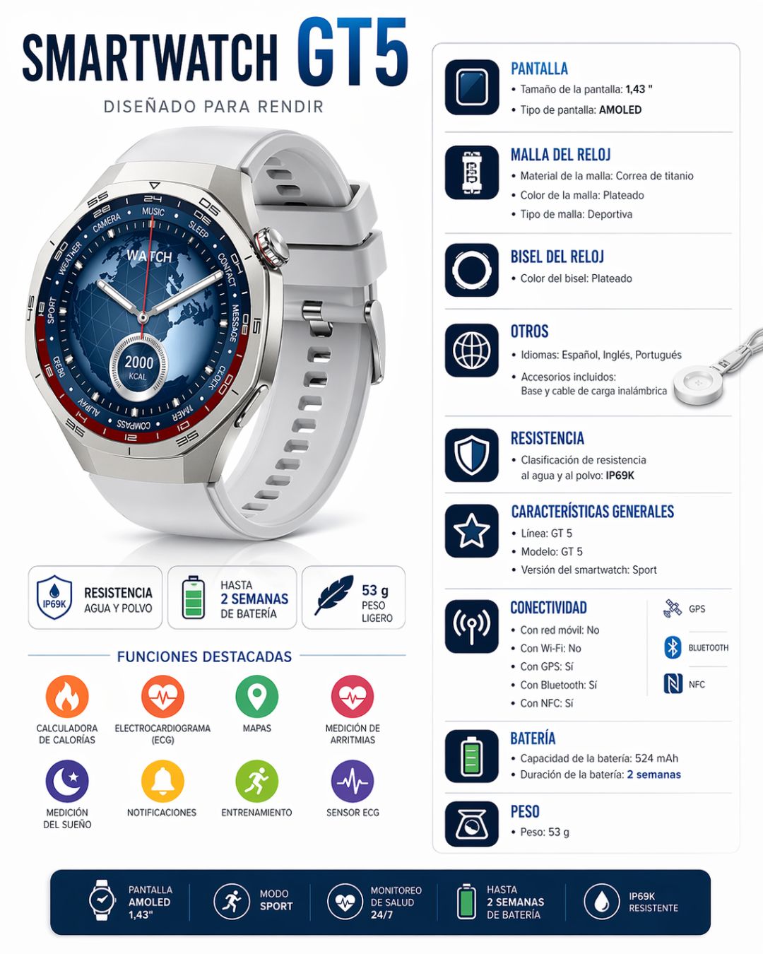 Smartwatch GT5