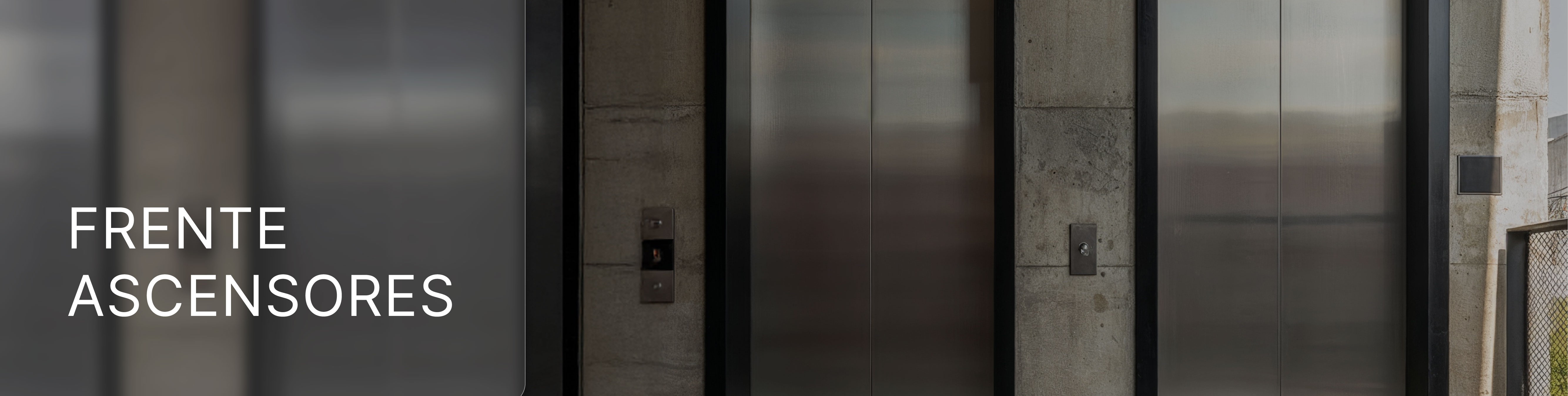 Frentes de ascensores metálicos - banner