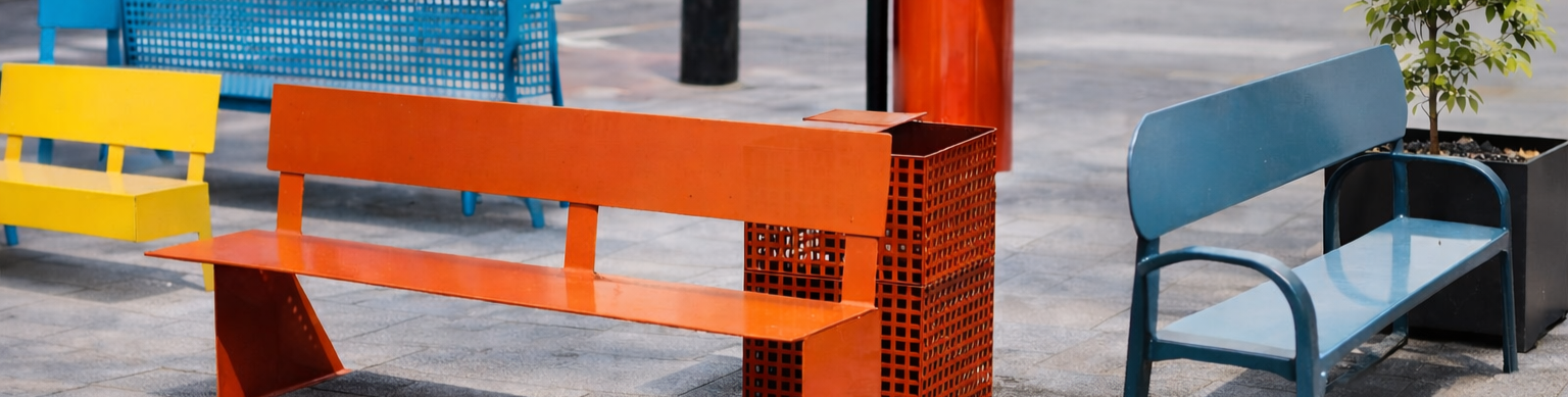 Mobiliario urbano metálico a medida
