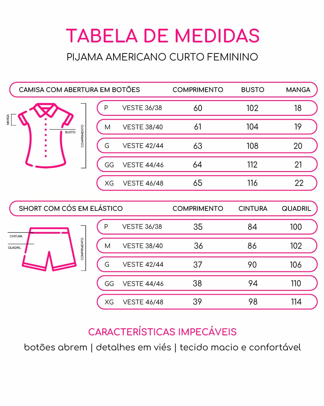 PIJAMA AMERICANO CURTO - CÉU