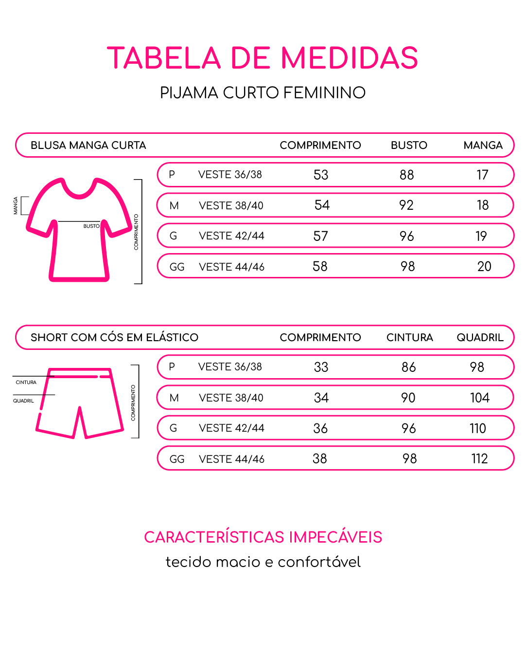 PIJAMA BÁSICO CURTO - NUVEM