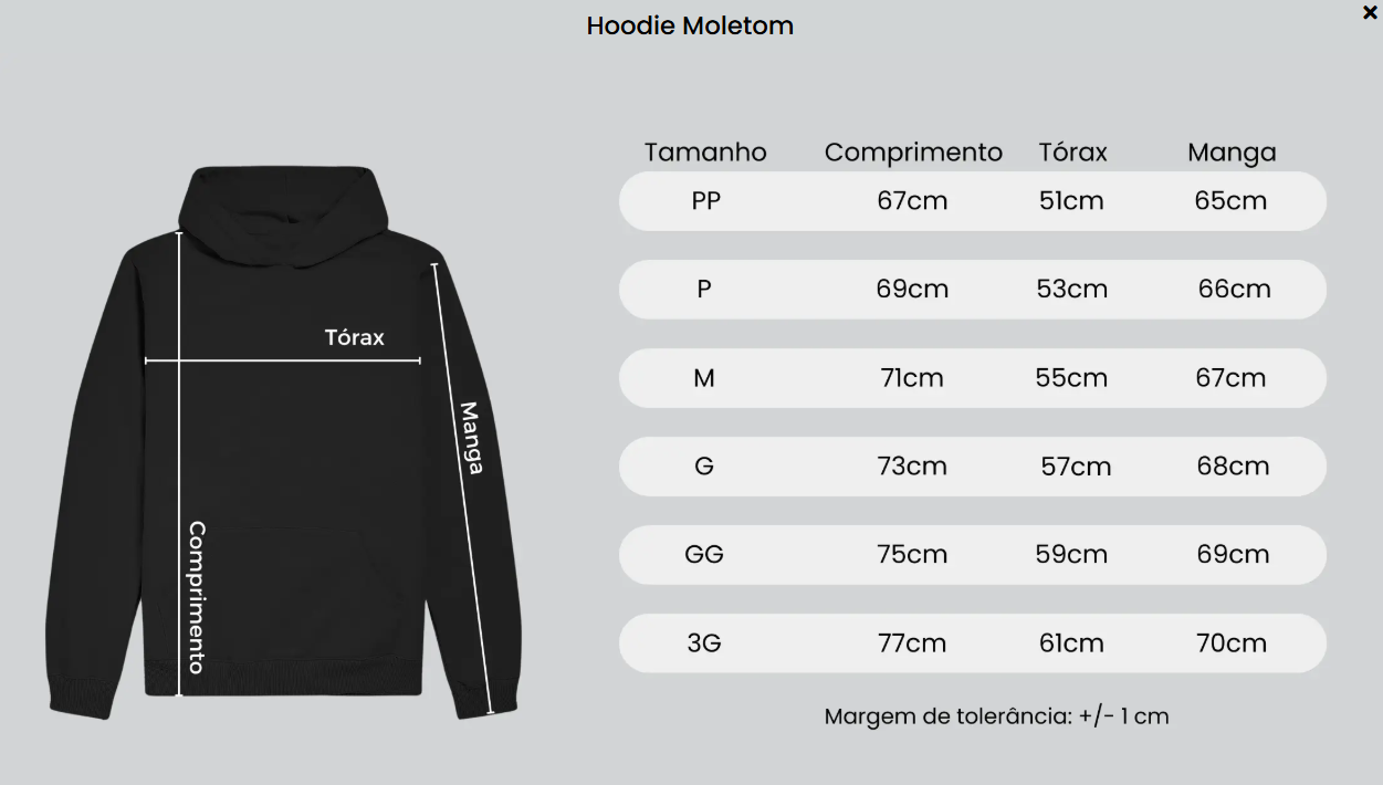 Moletom com capuz (hoodie)