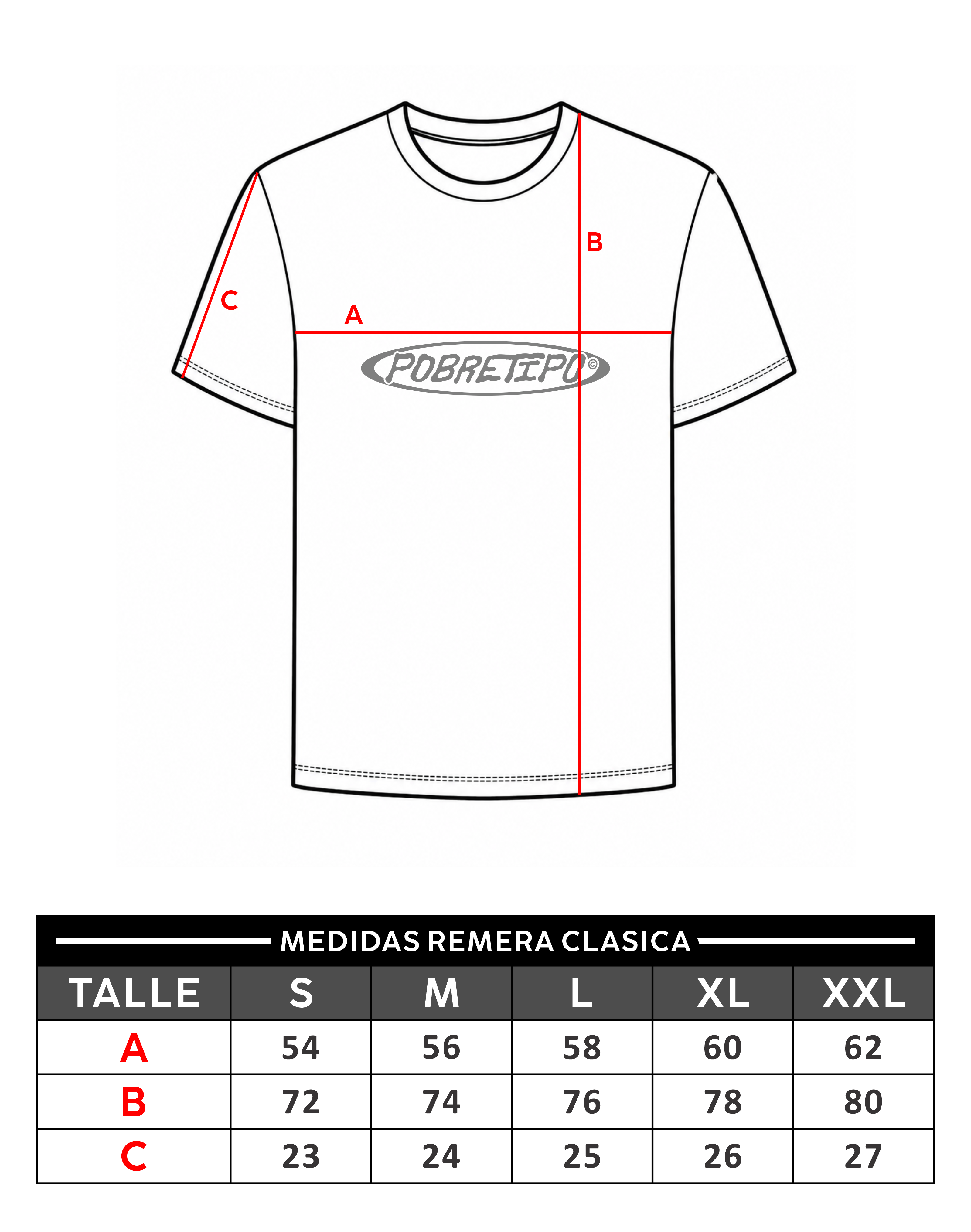 TALLES REMERAS