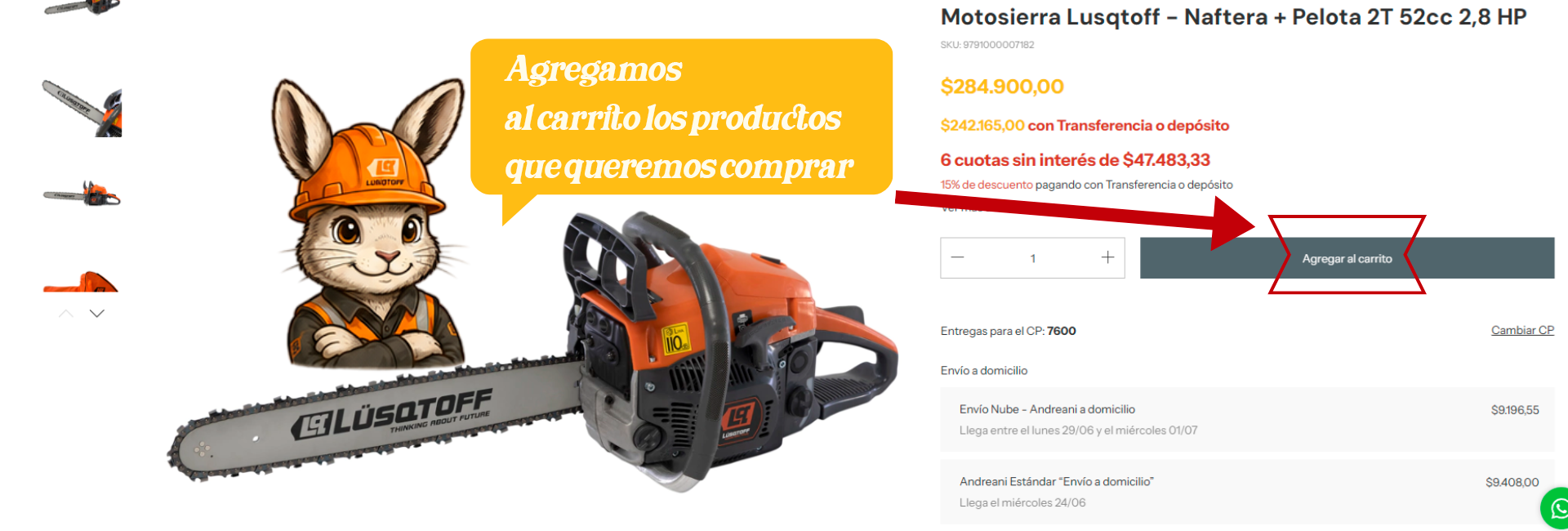 Cómo comprar en Pop Up - Paso 3