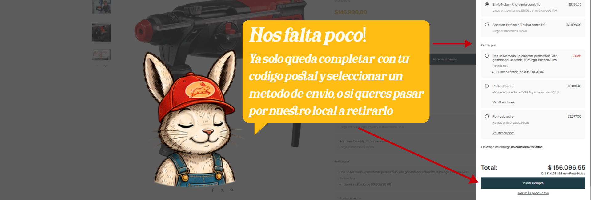 Cómo comprar en Pop Up - Paso 4