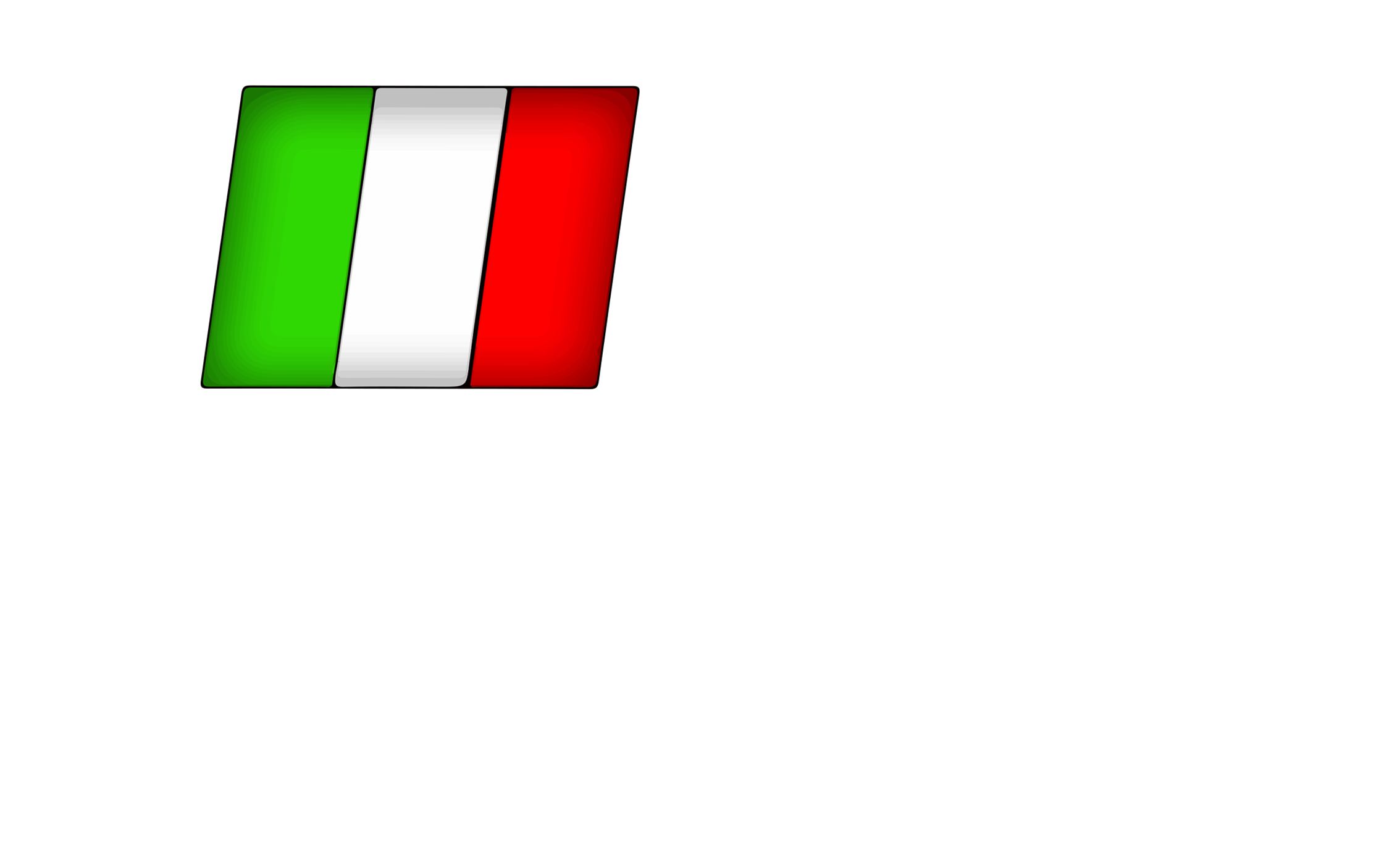 Nosso primeiro logo tipo. Constituido de Três barras verticais verde, branca e vermelha, lembrando a bandeira da Itália, seguidas do nome em letras brancas: ITS TURBO®. Abaixo, em menor tamanho, lê-se: RACING PARTS ONLINE STORE.