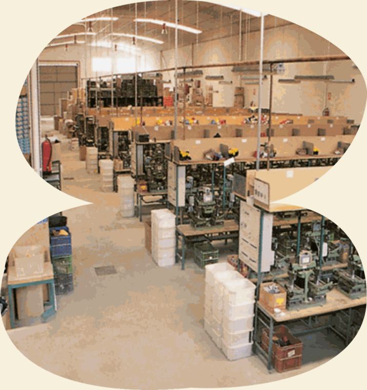 Interior de la fábrica de Cienta en Arnedo
