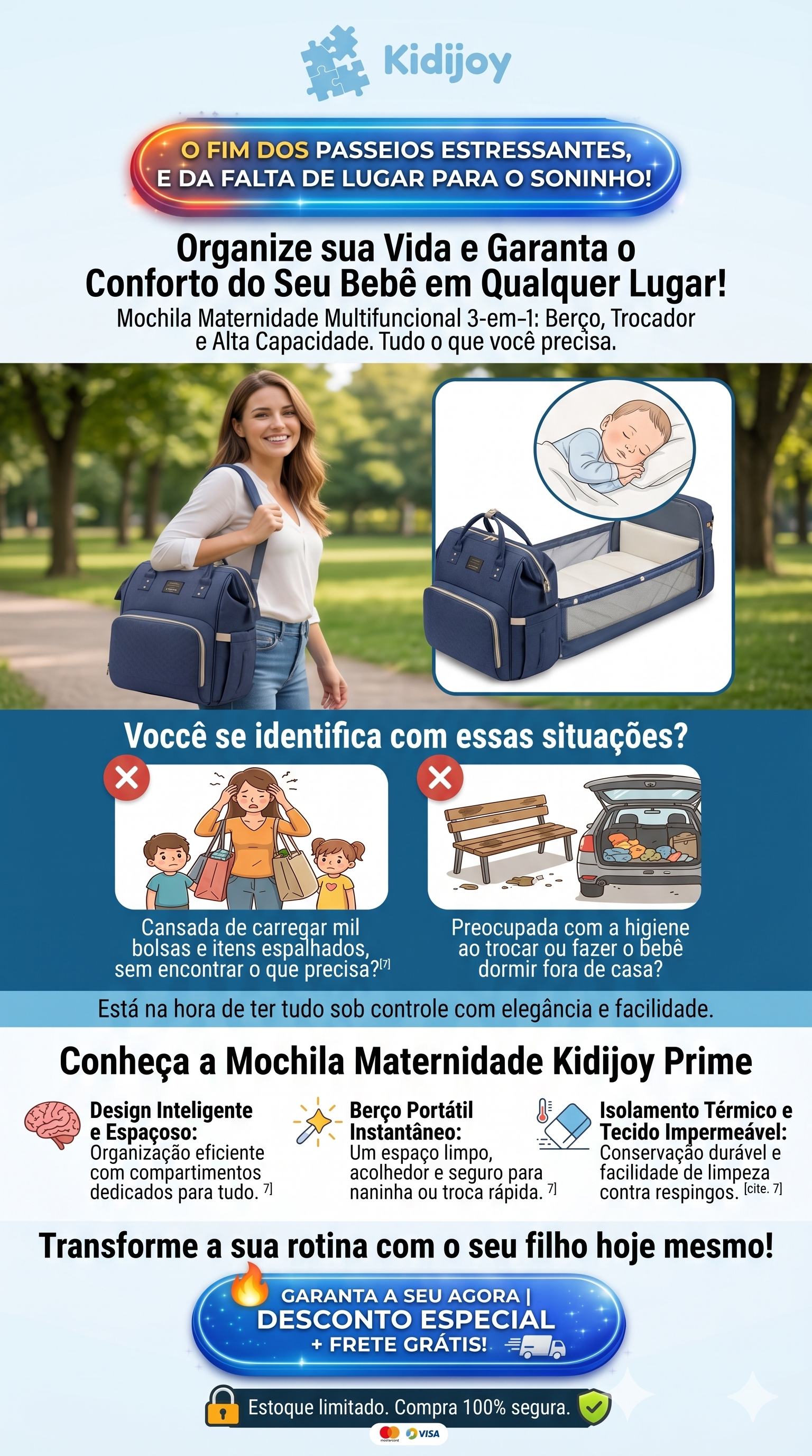 mochila maternidade