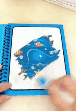 aquabook livro magico de pintura com agua