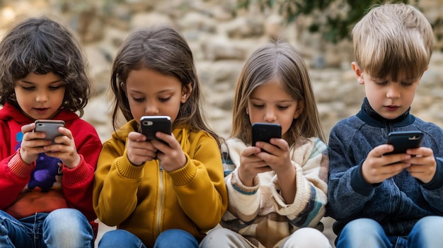 criança no celular